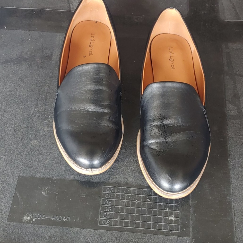 Black dress/ slip on shoes